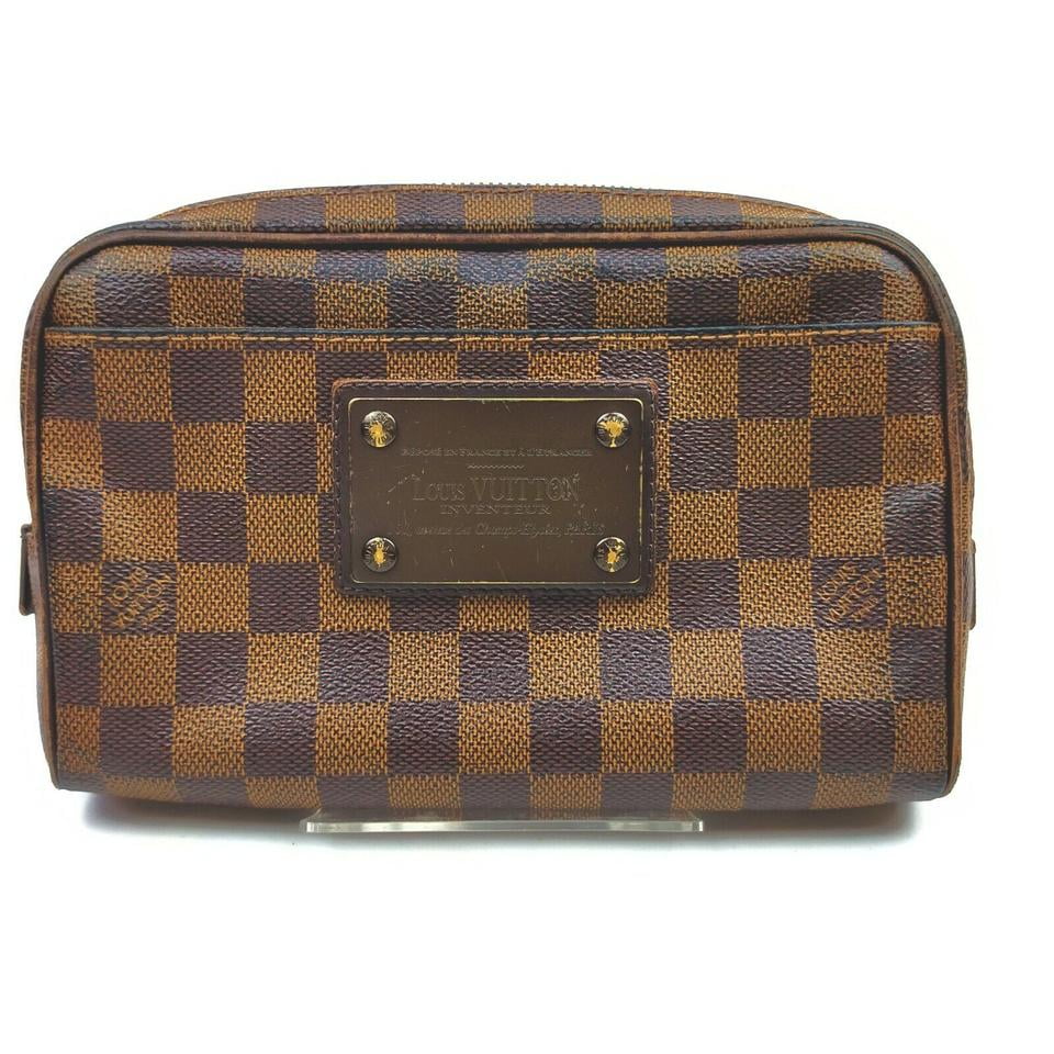 Vuitton Damier Ebene Brooklyn Bumbag Waist Pouch Fanny Pack Belt Bag 862883 - Walmart.com