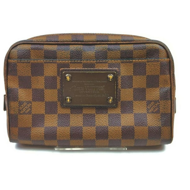 Louis Vuitton Damier Ebene Brooklyn Bumbag Waist Pouch Pack Belt Bag 862883 - Walmart.com
