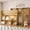 Walnut, variant on Harper & Bright Designs Full Size Low Loft Bed with Desk & Storage, Solid Wood Loft Bed with Portable Desk, Storage Bookshelves & LED Lights for Boys Girls, Walnut