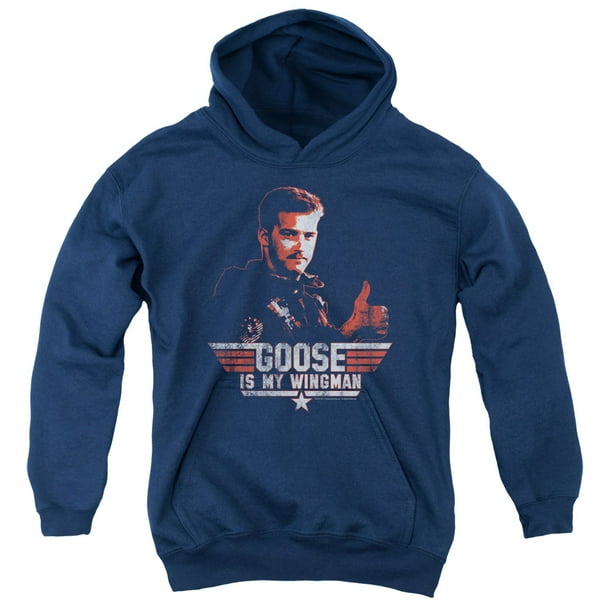 Trevco Top Gun Wingman Goose Youth Hooded Sweatshirt Large Walmart Com Walmart Com