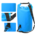 thumbnail image 3 of Bolsa impermeable de PVC, tipo cubo, para playa, rafting, natación, mochila para exteriores, ideal para kayak, playa, rafting, navegación, senderismo, camping y pesca., 3 of 5