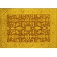 thumbnail image 1 of Ahgly Company Indoor Rectangle Oriental Yellow Traditional Area Rugs, 7' x 9', 1 of 4