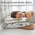 thumbnail image 5 of Spring Forest Animals Pillow Covers, Linen Long Throw Pillow Case, Floral Botanical Trees Holiday Pillow Protector Decorative Cushion Cover for Living Room/Bedroom 20" x 36", 5 of 8