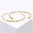 thumbnail image 6 of "You did it…" Rose Gold Stainless Steel Graduation Theme Hidden Message Gift for Her Cuff Bracelet with Gift Set, 6 of 12