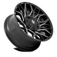 thumbnail image 2 of Fuel D769 Twitch 20X10 5X114.3/5X127 -18Et 124.3Cb Glossy Black Milled Wheel, 2 of 3