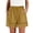 Yellow#linen blend shorts women, variant on Brnmxoke Women's High Waisted Shorts Summer Casual Loose Fit Beach Short Plus Size Lace Hem Drawstring Shorts for Teen Girls Black,L