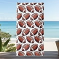 thumbnail image 4 of Yhmxh Quick Dry Beach Towels, 27.5x55 Inch Sports Style High Absorbent Microfiber Pool Towels with Rugby Ball Pattern, Sand Free Sturdy Beach Towel for Beach, Gym, Yoga, Hiking, Camping, 4 of 5
