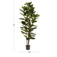 thumbnail image 2 of Artificial Fiddle Leaf Fig Tree-72"" Faux Plant in Pot with Natural Feel Leaves-Realistic, 2 of 6