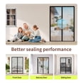 thumbnail image 6 of Magnetic Garage Door Screen with Strapping Tapes for 1 Car Garage 9x7ft, Reinforced Fiberglass Mesh with Weighted Bottom, Durable Screen Door Curtain Kit, 6 of 7