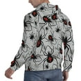 thumbnail image 6 of Salouo Spiders Pattern Men's Fall Hoodie Sweatshirt,Sport Hoodie with Pockets for Men Pullover Casual Hooded Sweatshirt-Large, 6 of 7