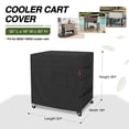 thumbnail image 2 of Cobertor impermeable para carrito cooler Porch Shield 80-100 Qt negro, 2 of 7