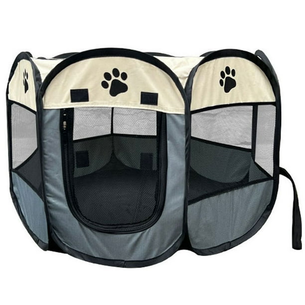 Parque de juegos para mascotas portátil, plegable, impermeable, de malla Oxford para exteriores