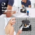 thumbnail image 2 of Zeamoco Travel Toiletry Bag Portable Dopp Kit with Toothbrush Case for Men Women Bathroom Shower Gym Shaving (Waterproof Oxford, Black), 2 of 3
