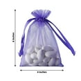 thumbnail image 3 of Efavormart 10PCS PURPLE Organza Gift Bag Drawstring Pouch Wedding Favors Bridal Shower Treat Jewelry Bags - 4"x6", 3 of 8