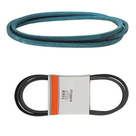 RAParts Deck & Drive Belt Combo Fits John Deere 102 L100 L1742 LA100 LA105 D100 42 Deck"