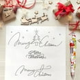 thumbnail image 6 of 2PCS 2025 Christmas Decorations Christmas Multicolor Ballpoint Pen 4 In 1 Cute Retractable Pens Christmas Pens Bulk For Xmas Winter Holiday Birthdays Parties Writing Supplies（1ml）, 6 of 6
