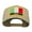 Green Khaki, variant on Italy Europe Flag Patched Two Tone High Cap - Green Black OSFM