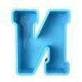 thumbnail image 1 of Large Letter Molds - DIY Epoxy Resin Casting Mold Silicone Alphabet (I), 1 of 8