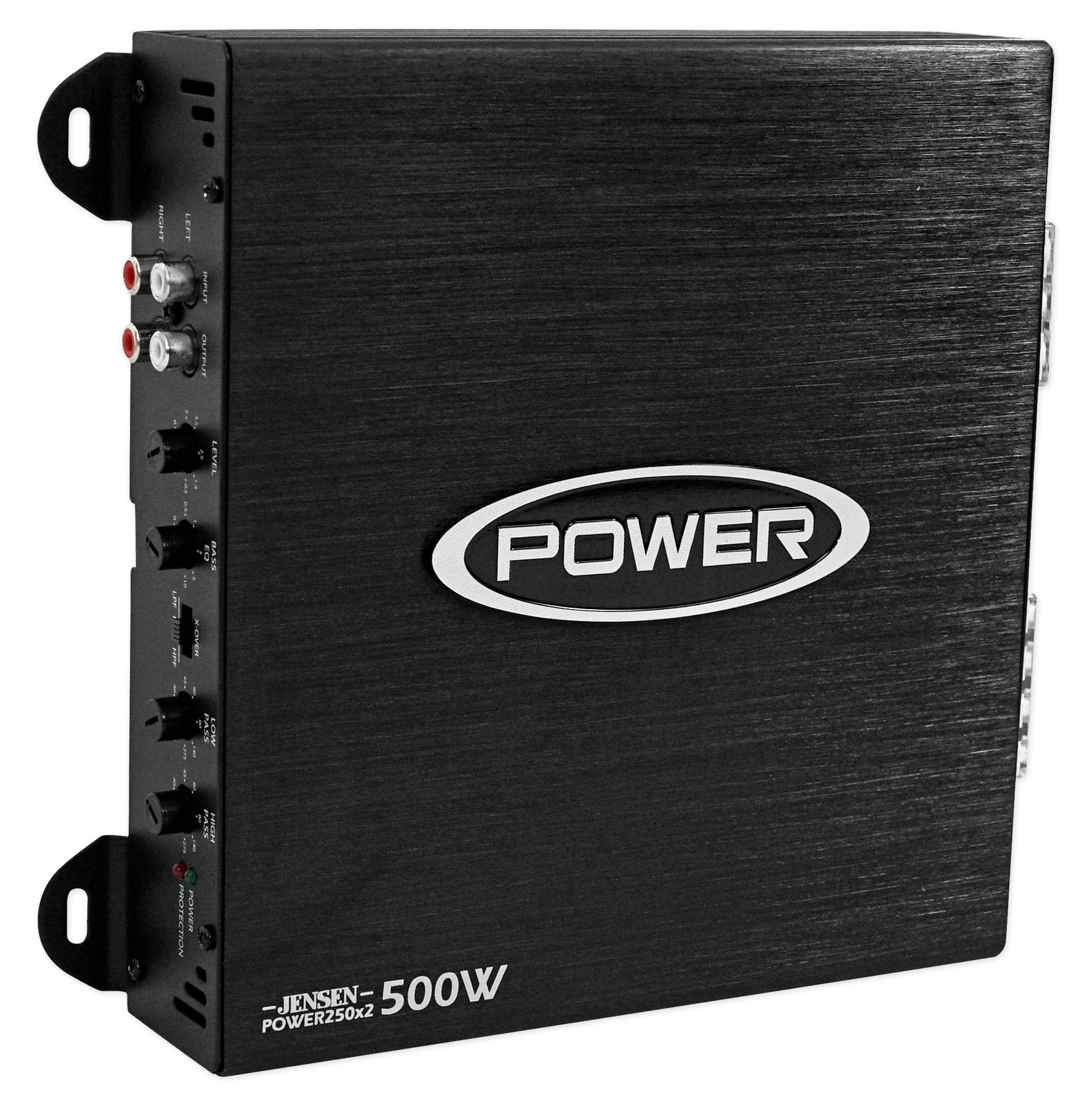 Jensen Power 250x2 Dual Channel Car Amplifier with 500 Watt Peak Performance