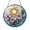 Acrylic 3.5 Inch, variant on Floral Sunflower Tulips Stained glass suncatcher, Decorative Window Hanging, Cheerful Garden Light Catcher
