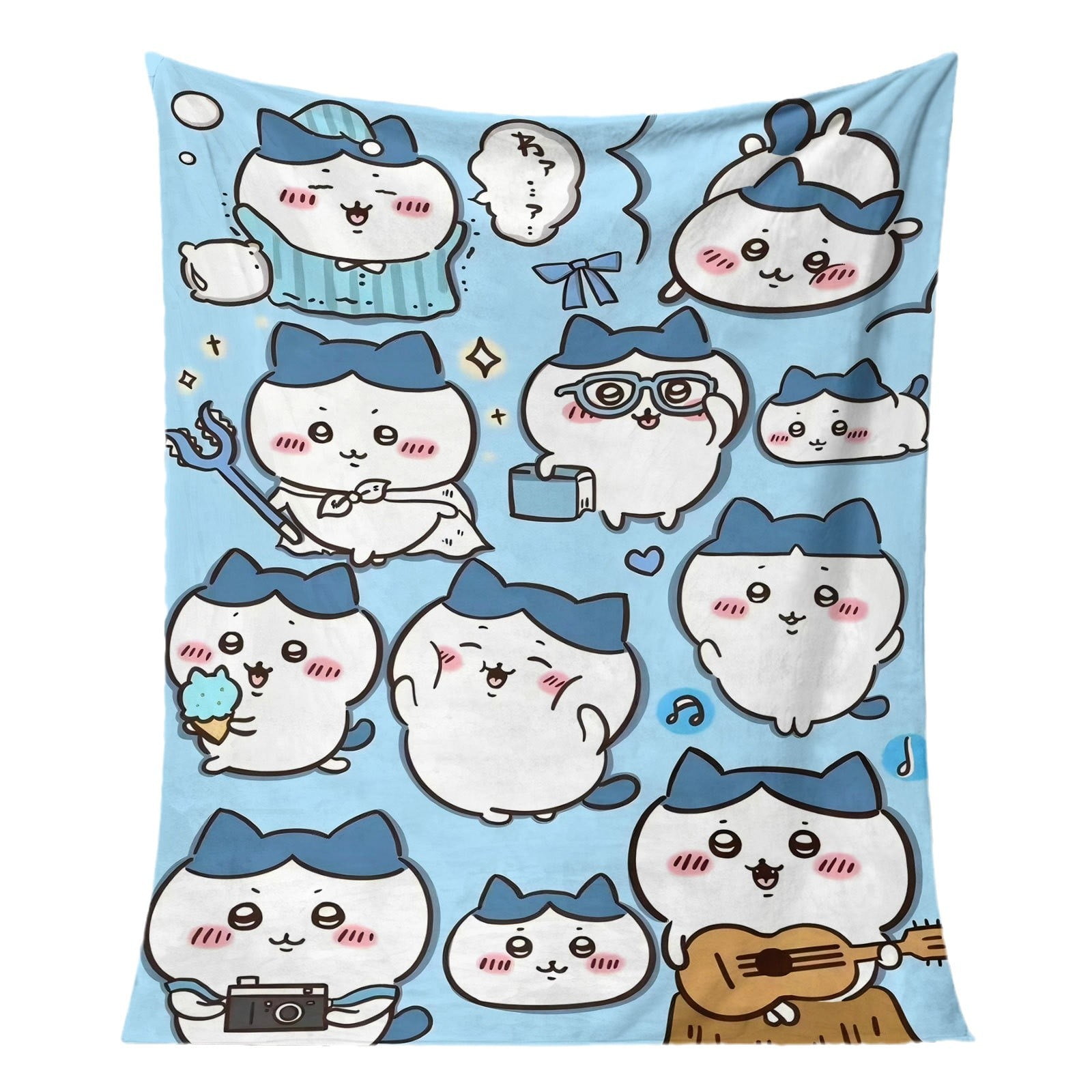 Chiikawa Blanket Super cute pink flannel blanket air-conditioned nap blanket, hotel blanket, air-conditioned blanket, Four seasons blanket, sofa blanket, bed blanket, travel picnic blanket