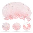 thumbnail image 2 of MasteelfCA 2pcs Waterproof Shower Caps Satin Beauty Caps Bathing Caps Bathroom Caps, 2 of 7