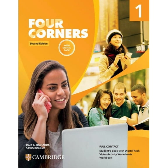 Four Corners Four Corners Level 1 Full Contact with Digital Pack, (Paperback)