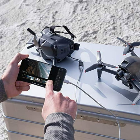 DJI - FPV Combo Drone with Remote Control and Goggles - Gray