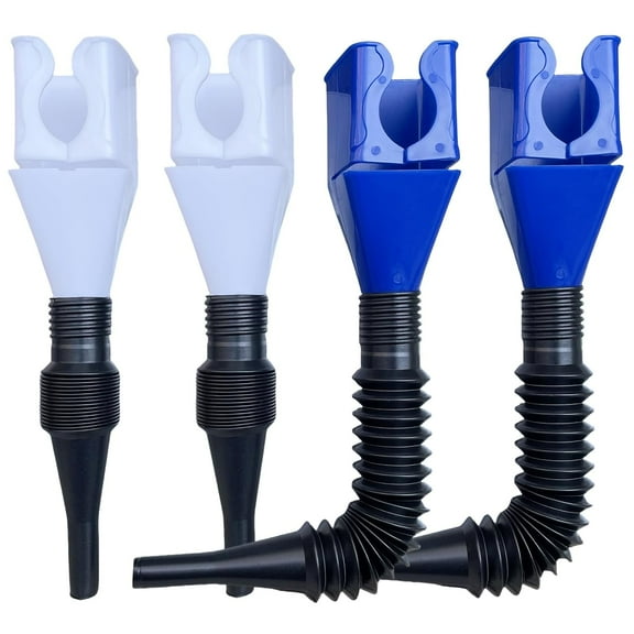 Funnels for Automotive Use,4pcs Retractable Auto Fuel Funnel for Oil Change,Filling Water,Gasoline,Coolant in Cars
