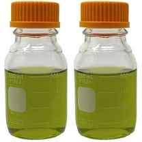 PYREX #1395-500, 500ml Media Bottle, Round, GL45 Screw Cap (Pack of 2 ...
