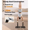 thumbnail image 2 of Push Up Bar TABEKE 35cm High Steel Parallettes & Dip Bar, 2 of 8