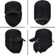 thumbnail image 4 of Gorro de aviador de invierno para hombre, gorro de invierno cálido a prueba de viento con orejeras, gorra de béisbol para hombre, gorro con visera para snowboard, patinaje, ciclismo, 4 of 8