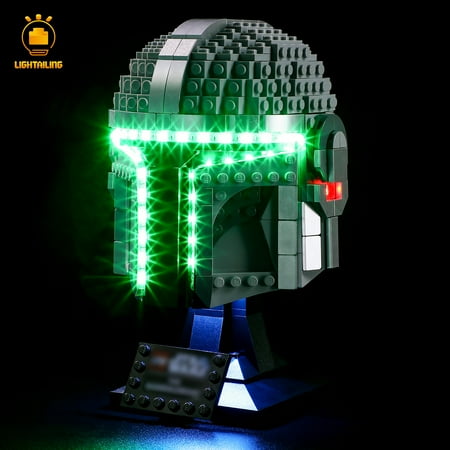 LIGHTAILING Led Light Kit for Legos 75328 Star Wars™ The Mandalorian™ Helmet Building Blocks Model(Not Included the Legos Model)