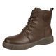 thumbnail image 1 of NECHOLOGY Botas Mujer Adulto Femenino Zapatos Botines de mujer Moda mujer color sólido cómodos tacones cuadrados con cordones botines cortos zapatos de punta redonda (Brown, 7), 1 of 5