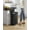 Black, variant on 21-Gallon Stainless Steel Trash Can - Large Kitchen Garbage Bin with Stay-Open Lid, Odor Control & Foot Pedal, Space-Saving, Silver and Black