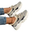 thumbnail image 2 of Women's Breathable Comfortable Sneakers Orthopedic Shoes for Women Lightweight Casual Walking Shoes for Everyday Wear Gray 7.5 [EU-39], 2 of 9