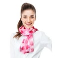 thumbnail image 4 of CBC Crown Bubble Hearts Valentines Day Theme 13" x 60" Silk Feeling Scarf, 4 of 4