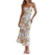 thumbnail image 4 of Txlixc Mujer Sexy Ahueca Hacia Fuera Maxi Vestido Spaghetti Straps Lace Up Bodycon Elegante Noche Fiesta Club Wear Midi Vestido Txlixc Casual, 4 of 8