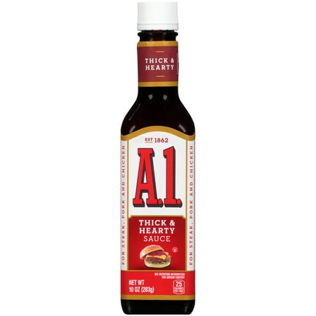 - (2 Pack) A.1. Thick & Hearty Steak Sauce, 10 oz Bottle