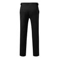 thumbnail image 5 of Mens Business Work Pant Classic Casual Trousers Comfortable Flat Front Dress Stretch Black Pant, 5 of 5