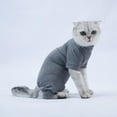 thumbnail image 2 of Cat Neutering Bodysuit Wear Cat Surgical Recovery Suit Professional for Male Female Dog Anti-Licking Or Skin Diseases Pet Surgical Recovery Pajama Suit, Soft Fabric Onesies for Cats, 2 of 7