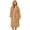Khaki, variant on Hooded Robes for Women Soft Long Towel Bathrobes Quick Dry yet Warm Men Womens Robe with Pockets