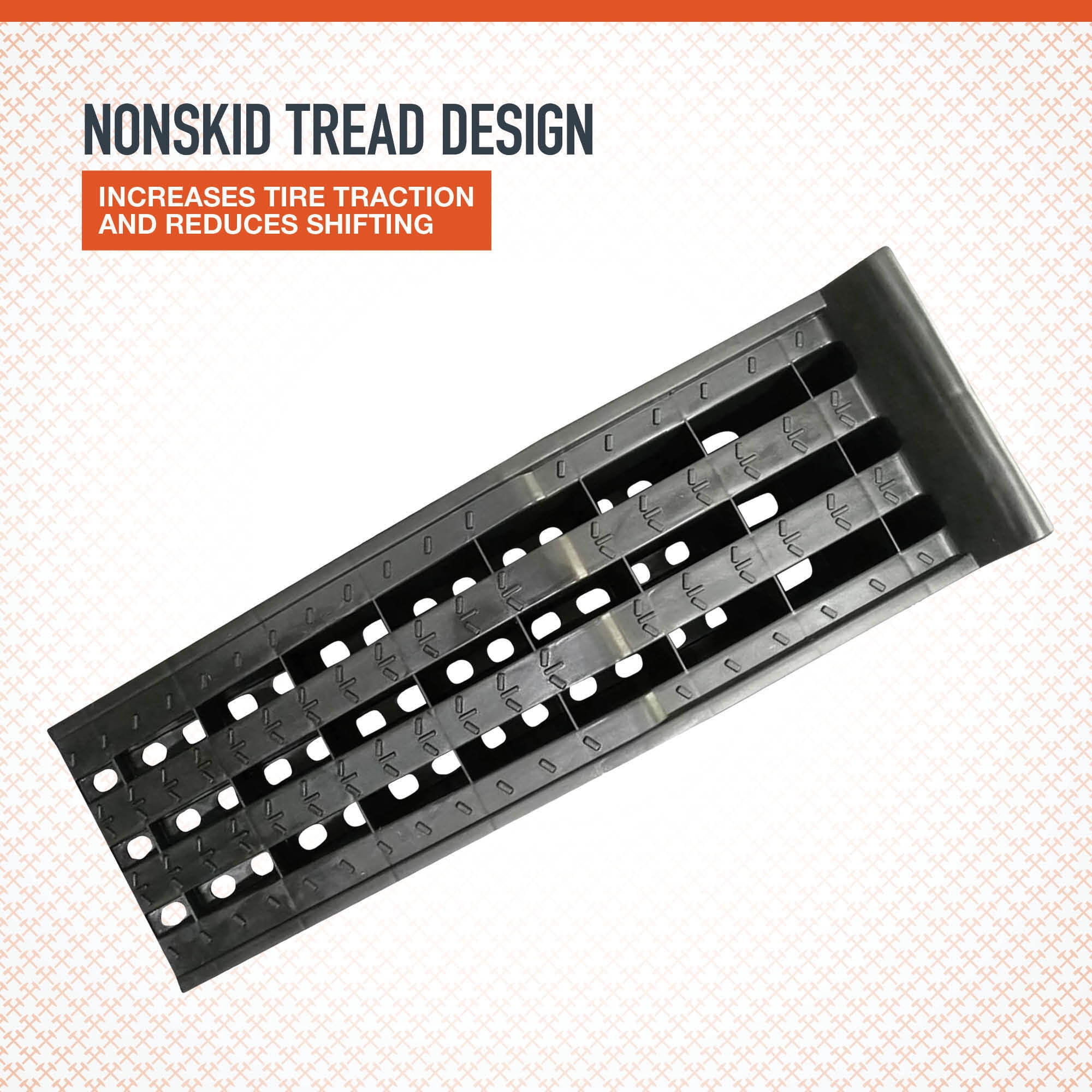 Ironton Poly Car Ramp Set, 12,000-Lb. GVW Capacity, Lightweight Non-Rusting Design