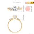 thumbnail image 5 of ANGARA IGI Certified Lab Grown 1 Ct Diamond Butterfly Engagement Ring for Women in 14K Yellow Gold (Size-6.4mm| Color-F-G| Clarity-VS) | Anniversary, Jewelry Gift for Women | Lab-Grown Diamond Ring, 5 of 8