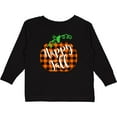 thumbnail image 3 of Inktastic Happy Fall Plaid Pumpkin Boys or Girls Long Sleeve Toddler T-Shirt, 3 of 5