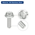 thumbnail image 4 of Uxcell M4x14mm Phillips Hex Head Flange Bolts, 10 Pack 304 Stainless Steel Screws, 4 of 5