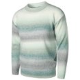 thumbnail image 4 of LYXSSBYX Mens Sweaters for the Winter on Clearance Men's Pullover Sweater Round Neck Gradient Striped Print Colorblock Sweater Autumn and Winter New Casual Plus Size Men's Tops, 4 of 5