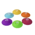 thumbnail image 3 of 6 piezas (amarillo+naranja+rosa azul+verde+púrpura+rosa rojo) Tapa de taza de silicona, tapa de taza grande, tapa de taza de té, tapa de taza de café, cubierta de bebida al aire libre, tapa de sellado Sincero Electrónica, 3 of 5