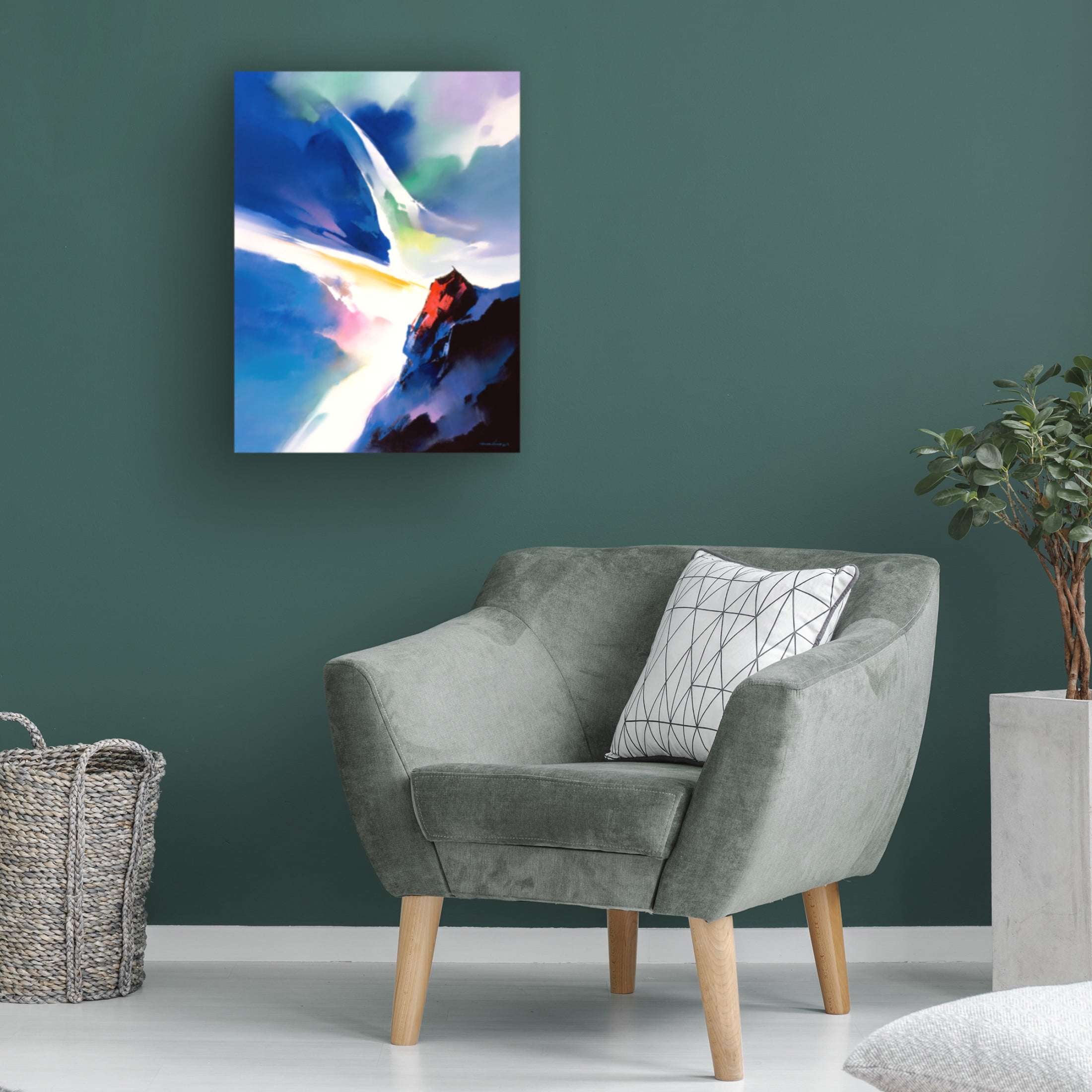 Canvas Wall Art - Thomas Leung 'Convergence' Wall Art for Living Room, Bedroom, or Office Décor by Trademark Fine Art - 18 x 24 Inches