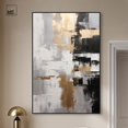 thumbnail image 3 of Nocturnal Alloy Canvas Earth Tone Boho Art by Art Remedy, Black Frame, 36 x 54, 3 of 7